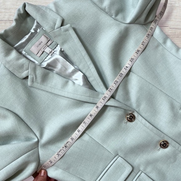 J.Crew NWT pale spearmint wool Hack-ing jacket/blazer *shop@iamwarrior - Picture 11 of 15
